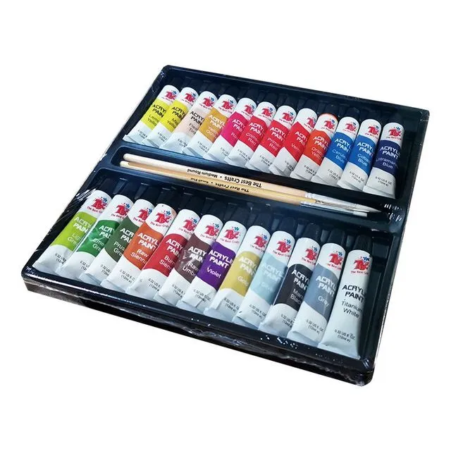 TBC Acrylic Paint Set - 24 Colours