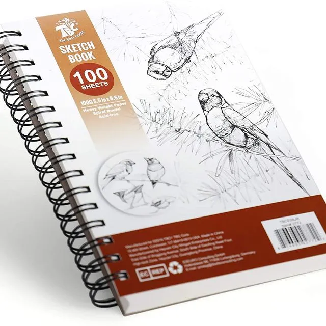 TBC Sketch Book - 100 Sheets 5.5 x 8.5''