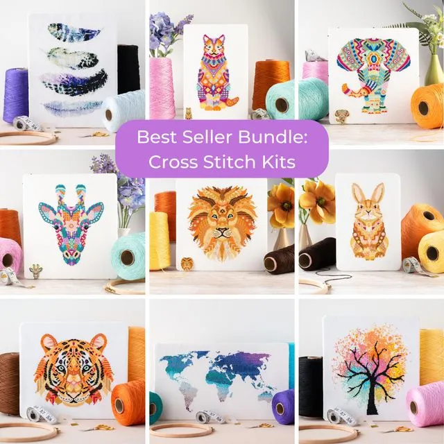 Cross Stitch Best Seller Craft Kit Bundle