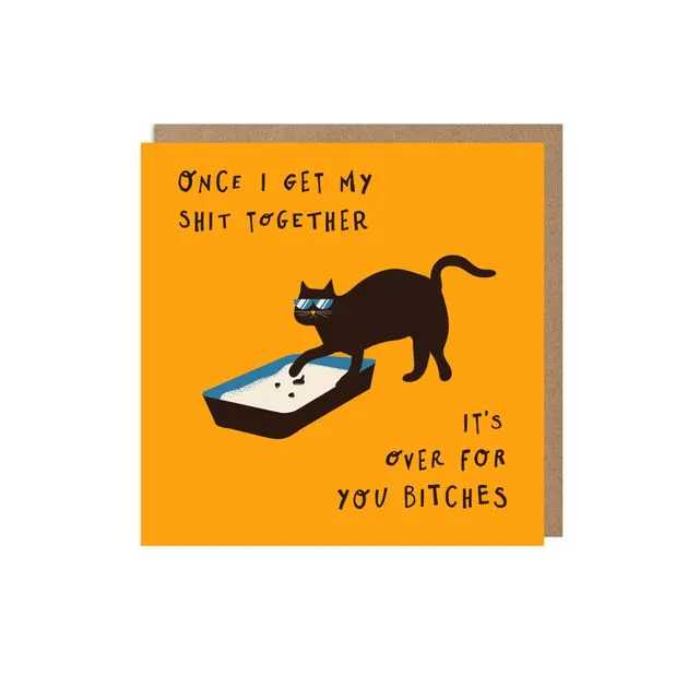 Shit Together Cat Card Pack of 6
