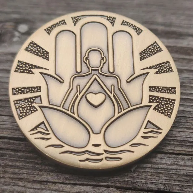 Be Here Now Mantra Medallion