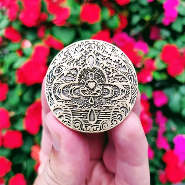 Custom Mantra Medallion with 2 Mantras