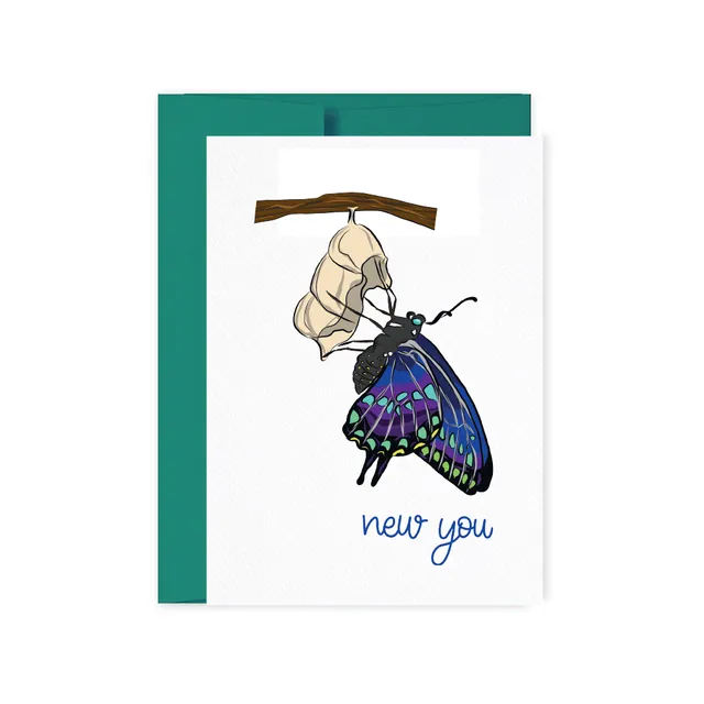 New You Butterfly Card