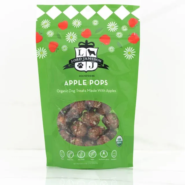 Apple Pops Organic Dog Treats