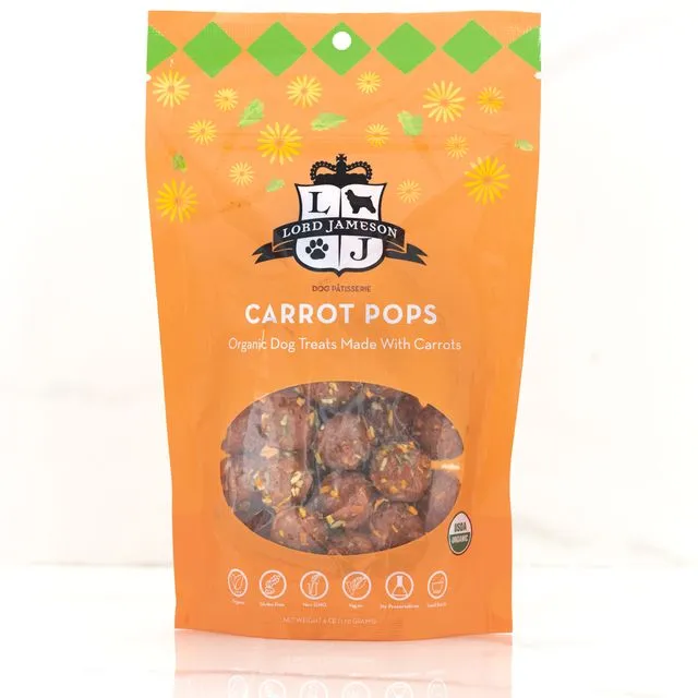 Carrot Pops Organic Dog Treats