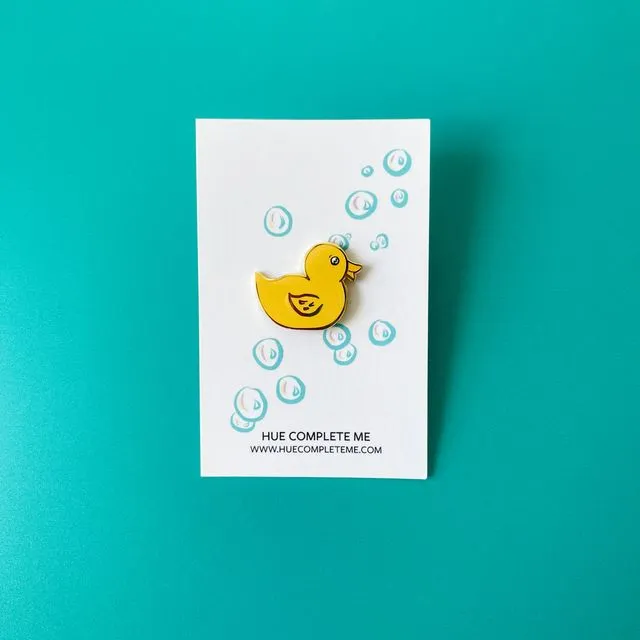 Rubber Duck Enamel Pin Badge