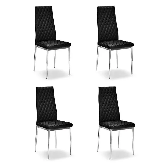 Black Dining Chair Set of 4