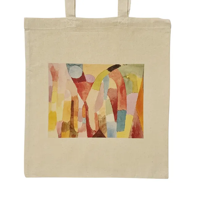 Paul Klee Movement of Vaulted Chambers Tote Bag Vintage Abst