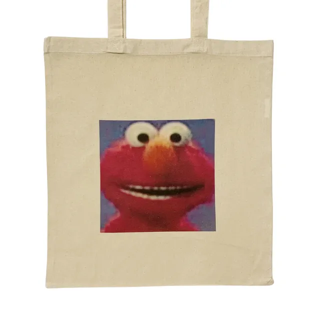 Elmo Tote Bag Meme Sesame Street Bag Like Kermit the Frog Fu