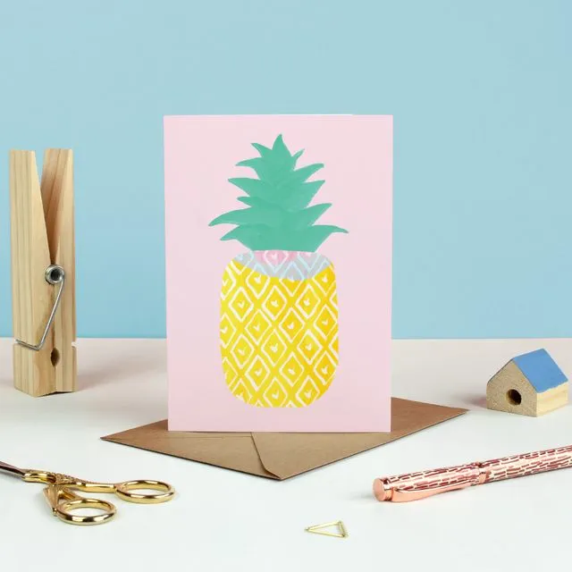 Pineapple Greetings Card
