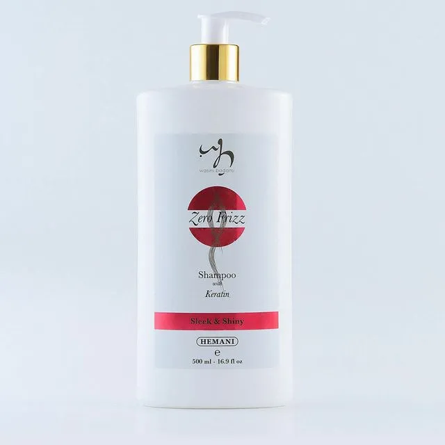 Zero Frizz Shampoo With Keratin (Sleek &amp; Shiny) 500mL