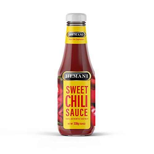 HEMANI Sweet Chili Sauce 380g - 100% Original Authentic Chutney - Premium Quality - Ready To Use - Delicious dipping sauce - Great for Chicken Wings, Pizza, Marinades, Fries, Veggies