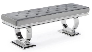 Ariana Light Grey Bench – 160cm
