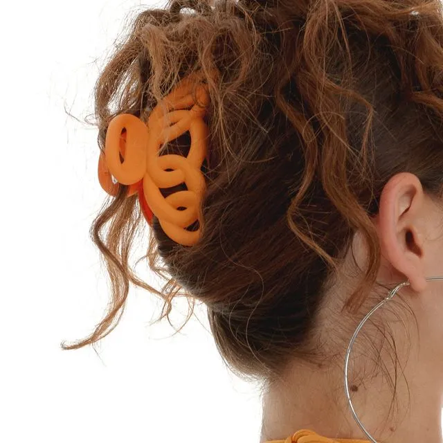 Budda Y2K Hair Claw In Orange