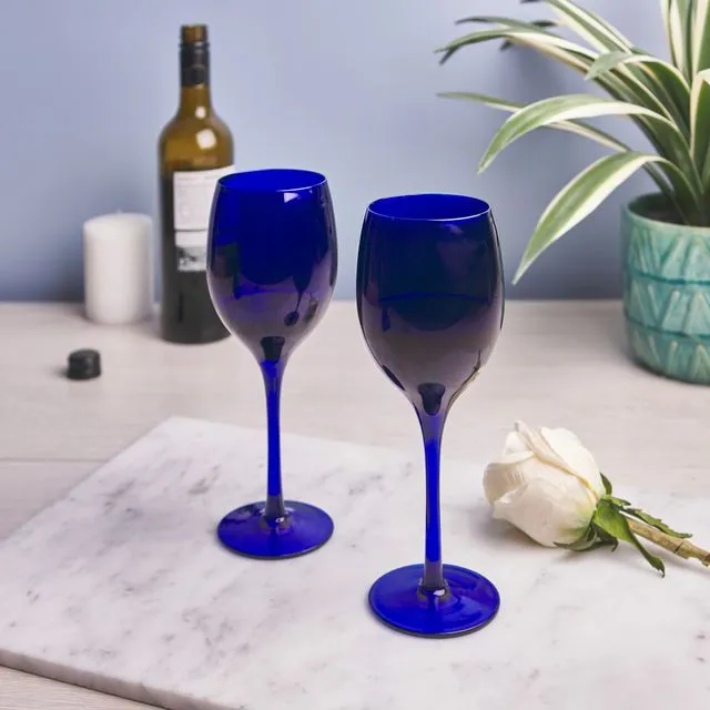 Blue Wine Glass (Set Of 2)