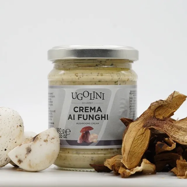 Porcini and champignon mushroom cream sauce gluten-free 180 gr - Ugolini Gourmet