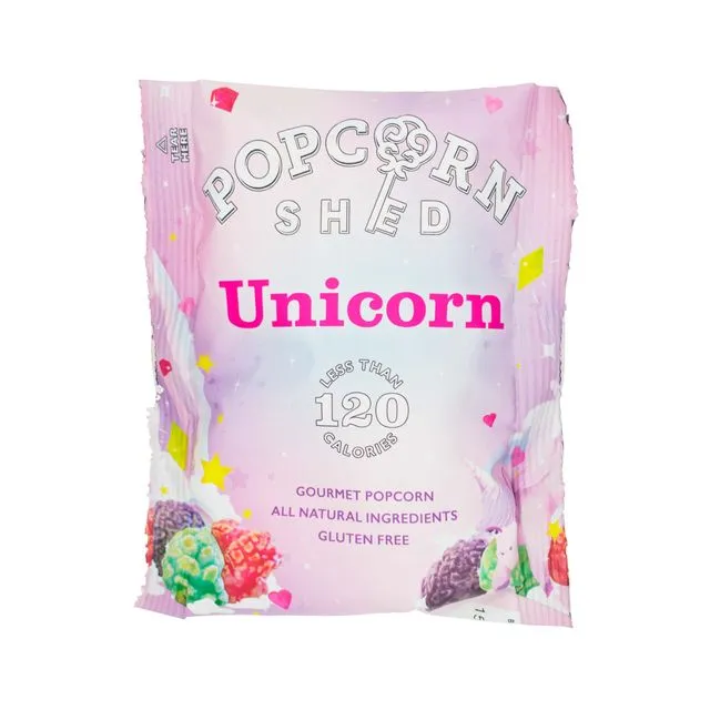 Unicorn Gourmet Popcorn Snack Pack 24g: Case of 16