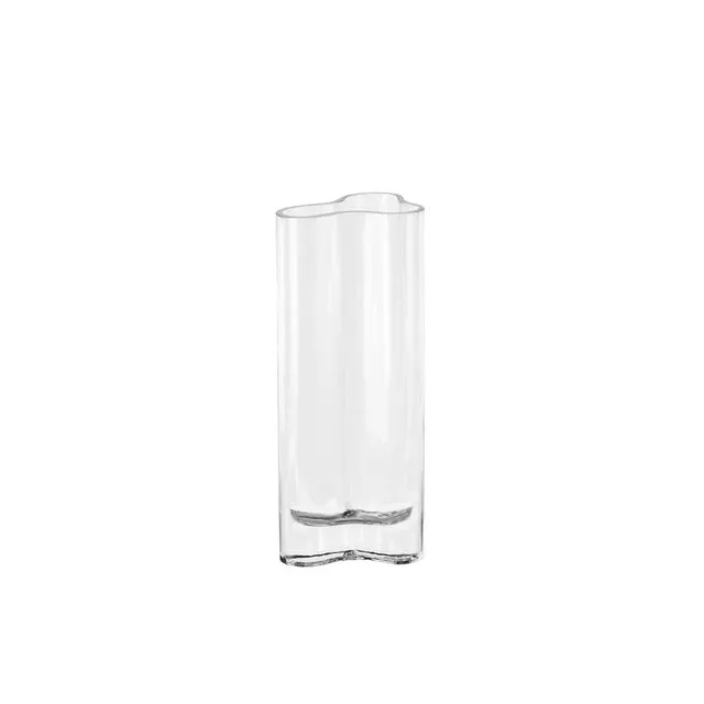 Aalto inspired slim modern glass vase, CORAL26CL