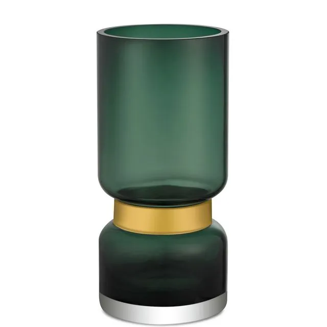 Classic Design vase made to perfection, green Glass TRIER 26 GE