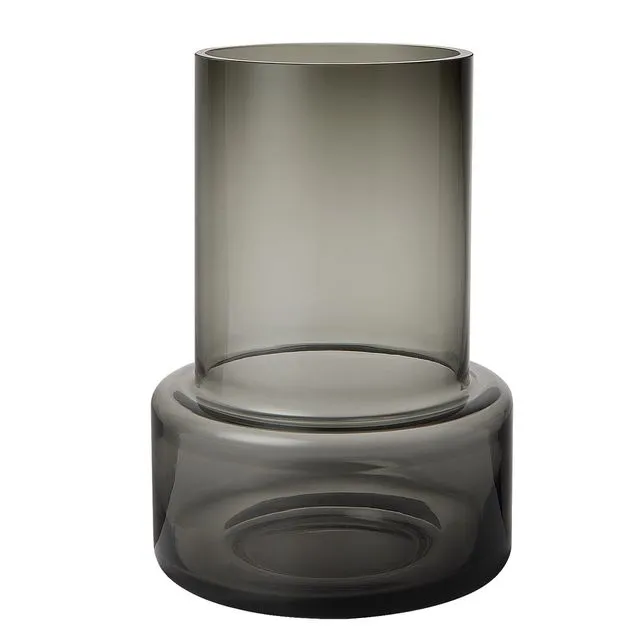 retro style thick glass vase: TYLER25GR
