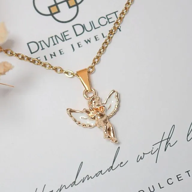 “My Little Angel” | 24K Angel Necklace