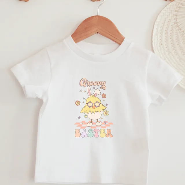 Groovy Easter Chick Toddler Tee