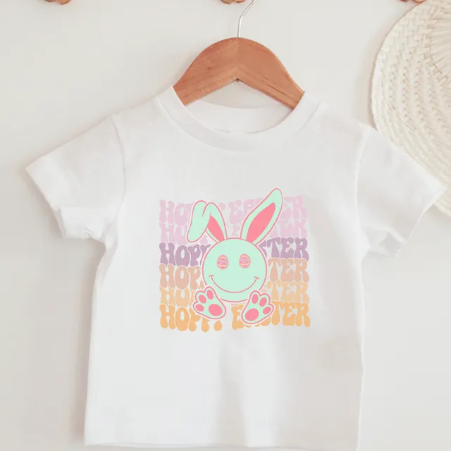 Retro Hoppy Easter Toddler Tee