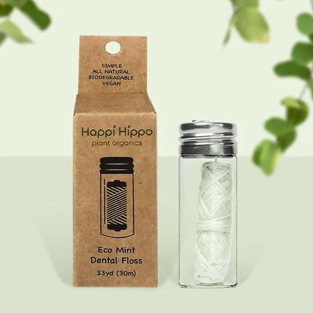 Vegan Eco Floss in Glass Jar
