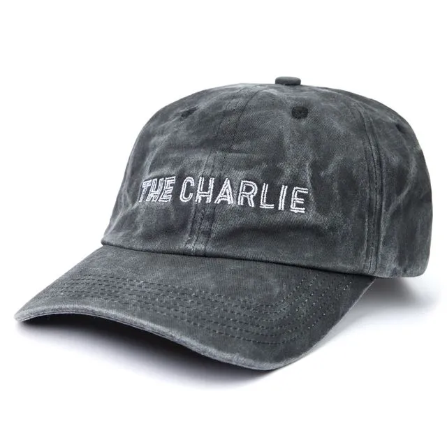 THE CHARLIE UNSTRUCTURED VINTAGE WASHED BASEBALL CAP - Vintage Black