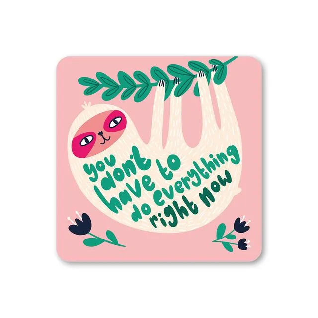 Sloth Coaster pack of 6