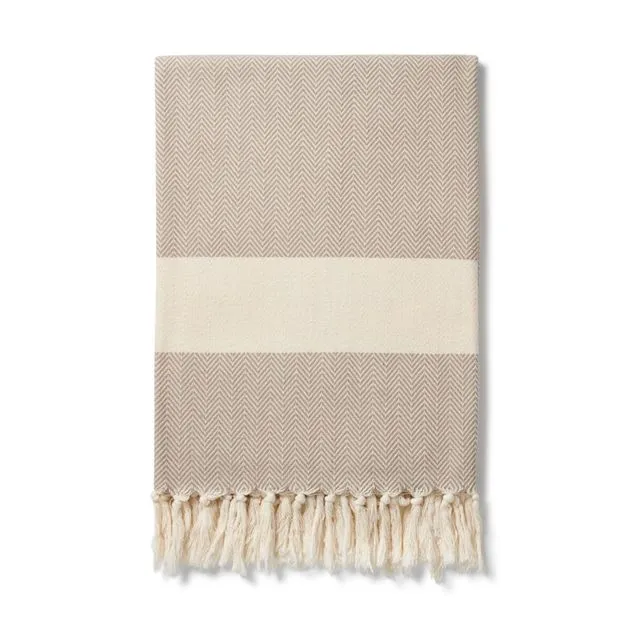 Ferah Herringbone - Organic Cotton Blankets