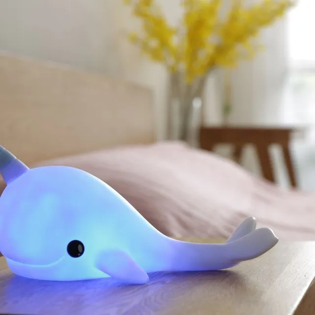 Rechargeable Narwhal Night Light