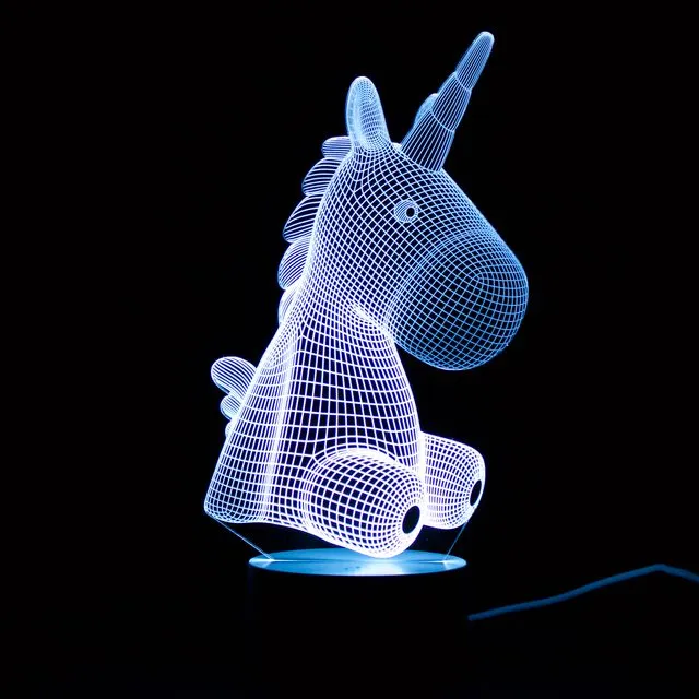Unicorn 3D Lamp