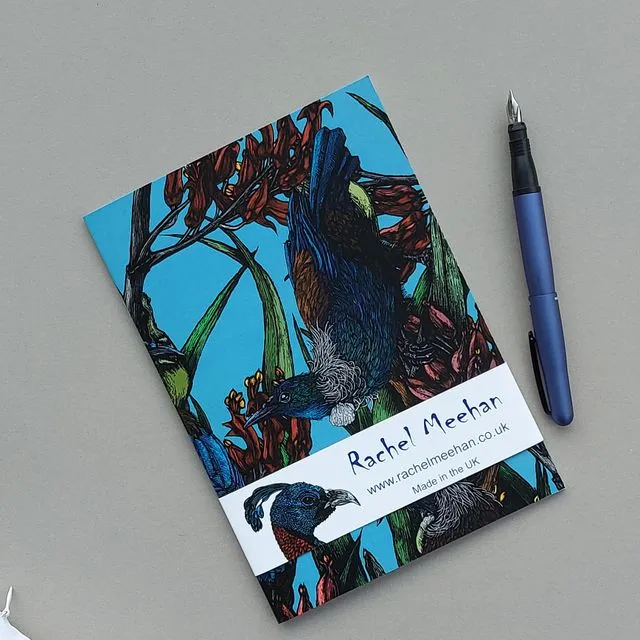 A5 Blank Notebook Tui and Flax