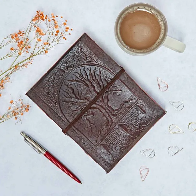 Fair Trade Tree of Life Leather Journal