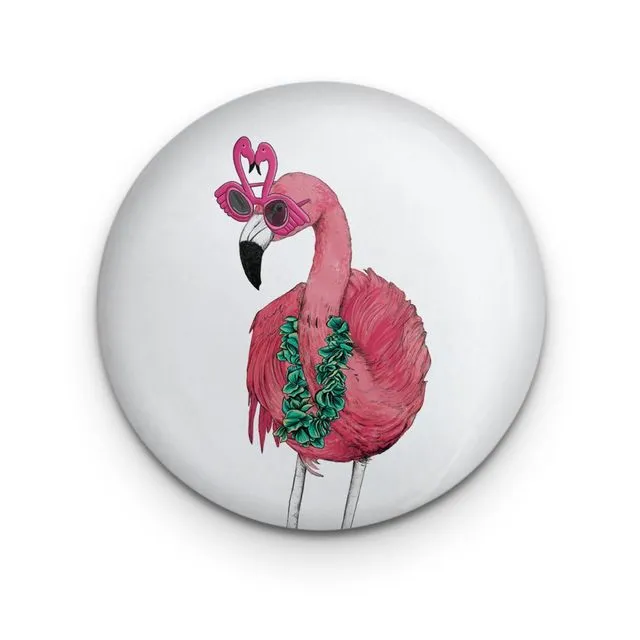 Party Flamingo Pocket Mirror - Sold Individually