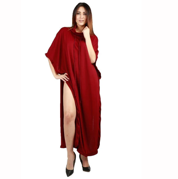 Mora Short Sleeve Side Slit Maxi Dress