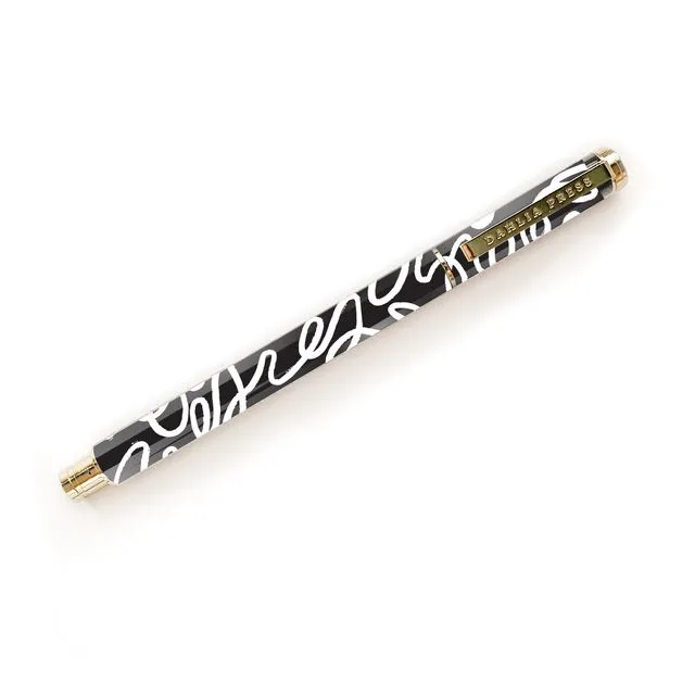 Squiggle Pen - Stainless Steel Rollerball Gel Pen