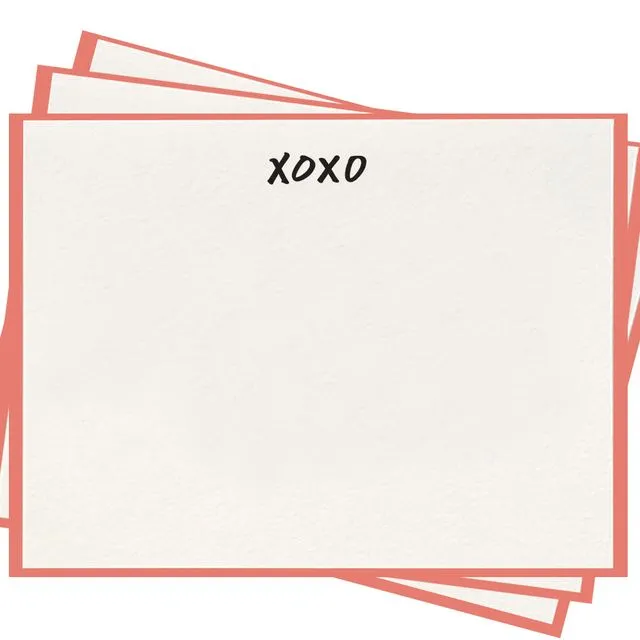 XOXO Flat Notes (Boxed Set of 8)