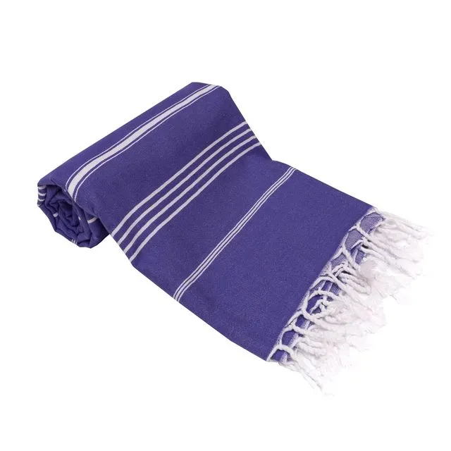 Premiere Turkish Bath Beach Towels 100% Cotton Pre-washed Super Soft Purple