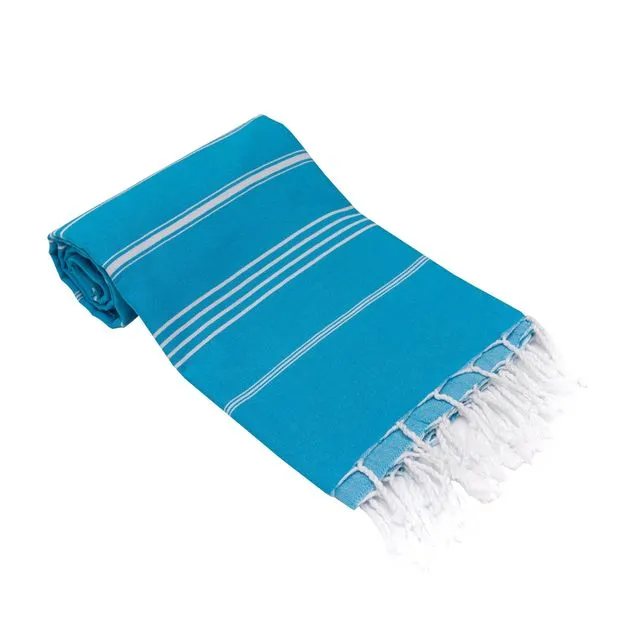 Premiere Turkish Bath Beach Towels 100% Cotton Pre-washed Super Soft Turquoise