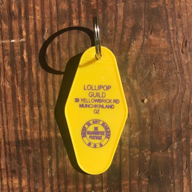 Motel Key Fob, Lollipop Guild (Wizard of Oz)