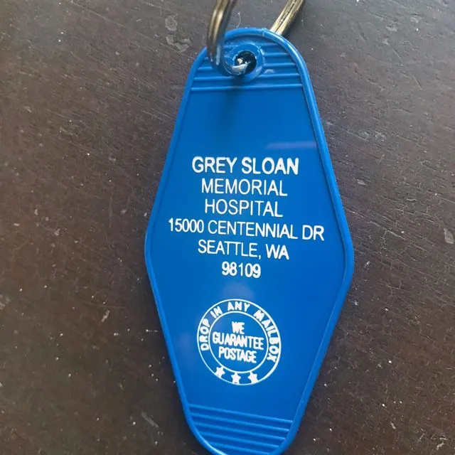 Motel Key Fob, Grey Sloan Memorial Hospital (Grey's Anatomy)