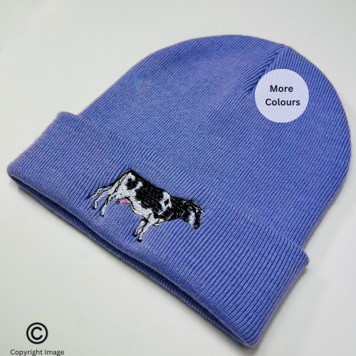 Cow Embroidered beanie hat - Unisex Beanie