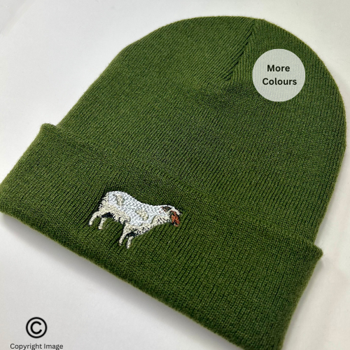 Sheep Embroidered beanie hat - Unisex Beanie