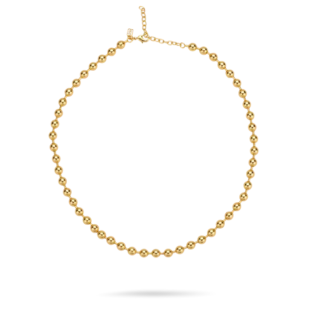 Foundry Ball Necklace - Gold Plate - 18"