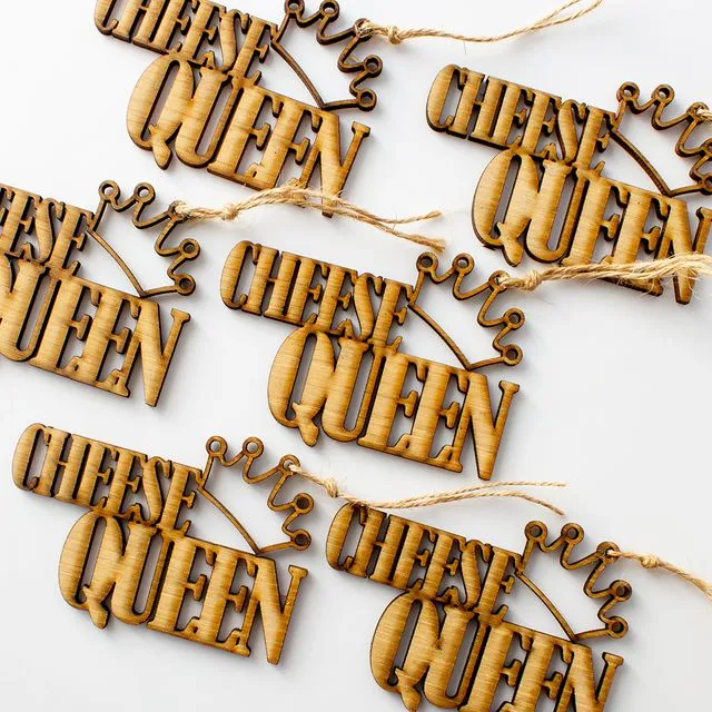 Cheese Queen! Gift Wrap Toppers (6 pack)