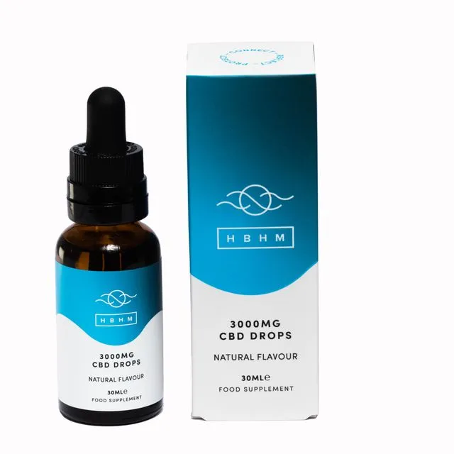 HBHM Oil Drops Natural Flavour | 3000mg High Purity Dropper