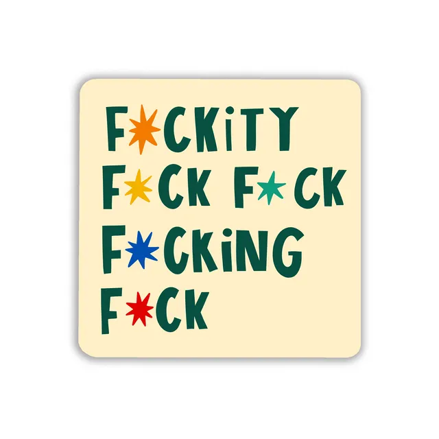 Fuckity Coaster Pack of 6
