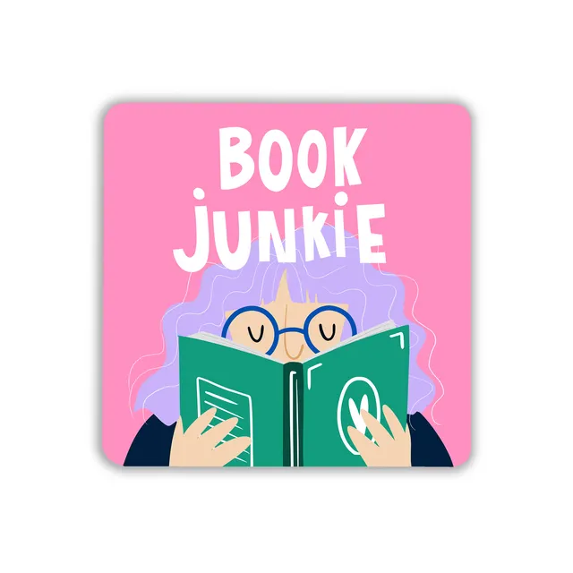 Book Junkie Coaster Pack of 6